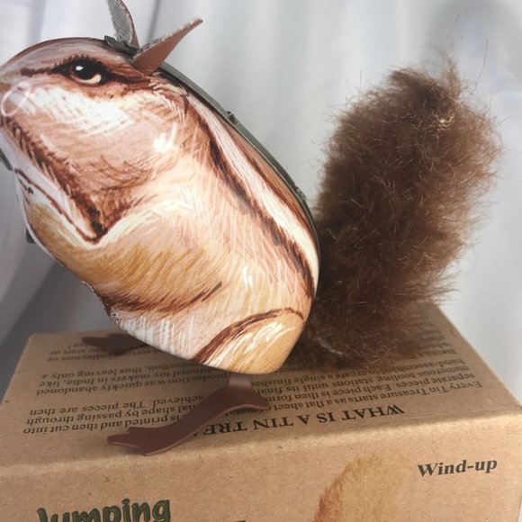 Wind Up Key Jumping World Treasures Nostalgia Classic Tin Toy Reproduction & Box - Picture 2 of 12